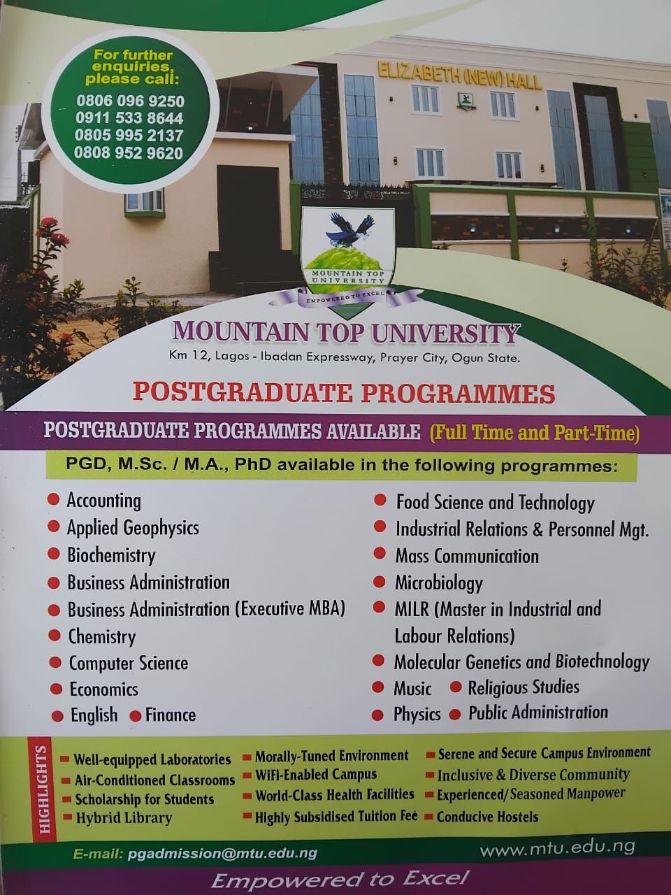 MTU official invite